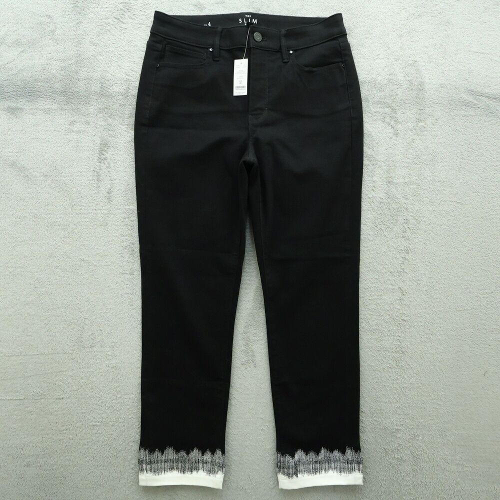 WHBM Jeans Women's Size 4 High-Rise The Slim Crop Denim 25.5" Inseam Stretch NWT